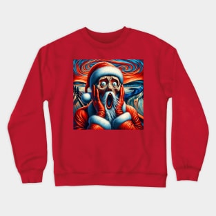 Santa's Silent Night Scream Crewneck Sweatshirt